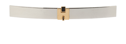 Hermes H Hairclip, £295, Accessories, Silver, Brass, Front view